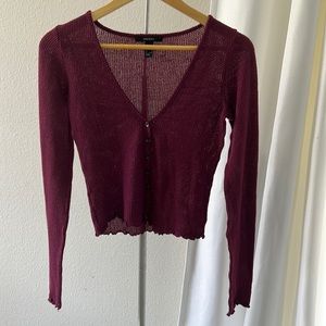 Women’s preppy purple blouse.